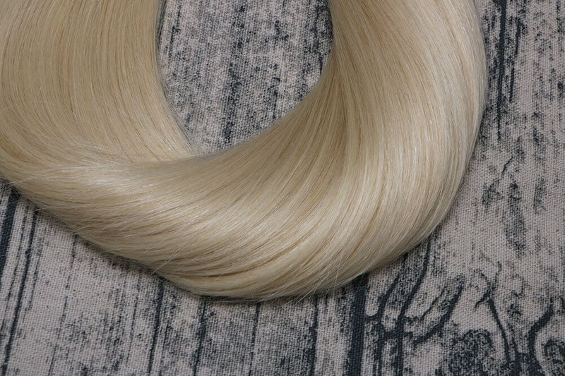9A Bleached Blonde Tape In Remy Human Hair Extensions (20pcs/50g #613)