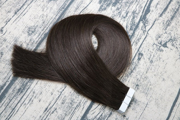 9A Dark Brown Tape In Remy Human Hair Extensions (20pcs/50g #2)