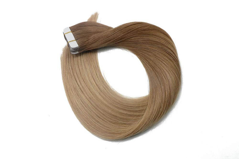 9A Ombre Golden Brown to Medium Golden Brown Tape In Remy Human Hair Extensions (20pcs/50g)